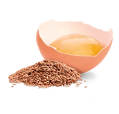 With linseed and egg