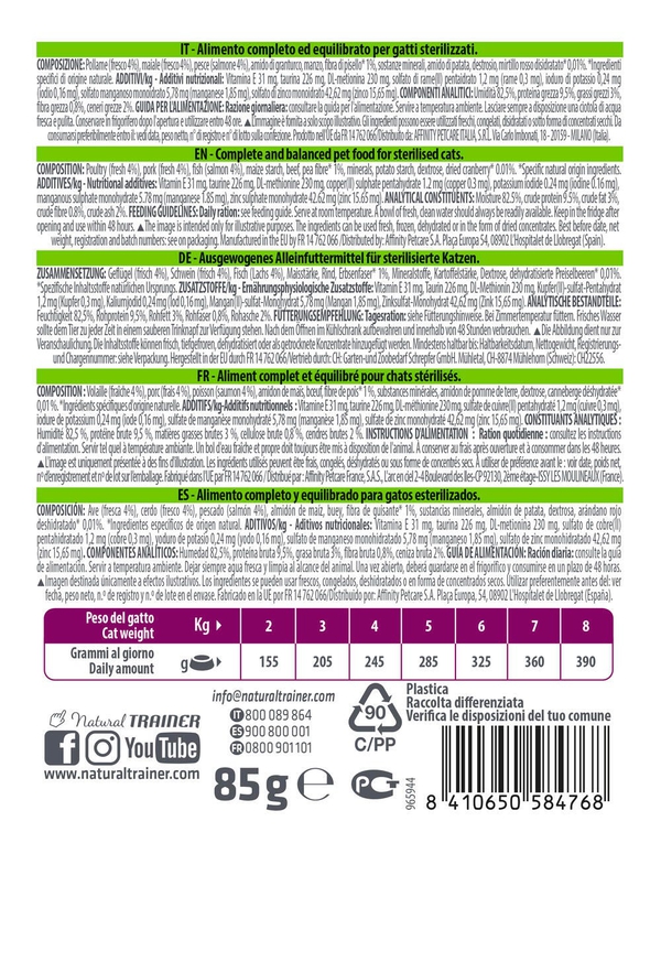 STERILISED ADULT SALMON WET