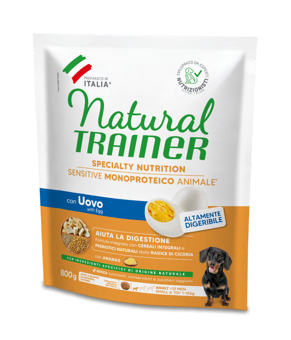 SPECIALTY NUTRITION SENSITIVE MONOPROTEICO ANIMALE NO GLUTEN SMALL&TOY ADULT WITH EGG AND WHOLE CEREALS