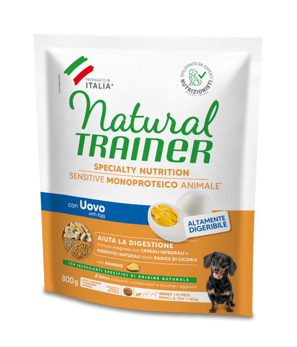 SPECIALTY NUTRITION SENSITIVE MONOPROTEICO ANIMALE NO GLUTEN SMALL&TOY ADULT WITH EGG AND WHOLE CEREALS