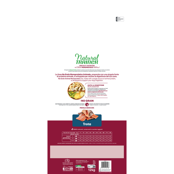 SPECIALTY NUTRITION NO GRAIN MONOPROTEICO ANIMALE ADULT WITH PORK