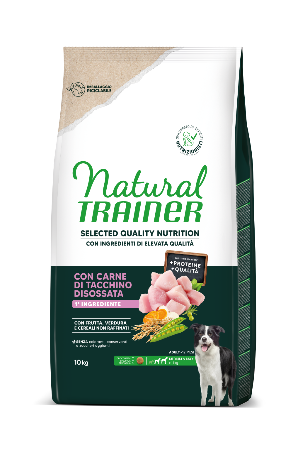 SELECTED QUALITY NUTRITION -  ADULT MEDIUM MAXI - CON CARNE DI TACCHINO DISOSSATA