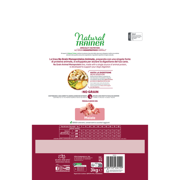 SPECIALTY NUTRITION NO GRAIN MONOPROTEICO ANIMALE ADULT WITH TROUT