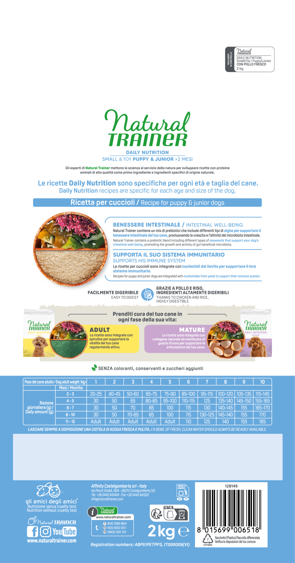 DAILY NUTRITION SMALL&TOY PUPPY&JUNIOR CON POLLO FRESCO