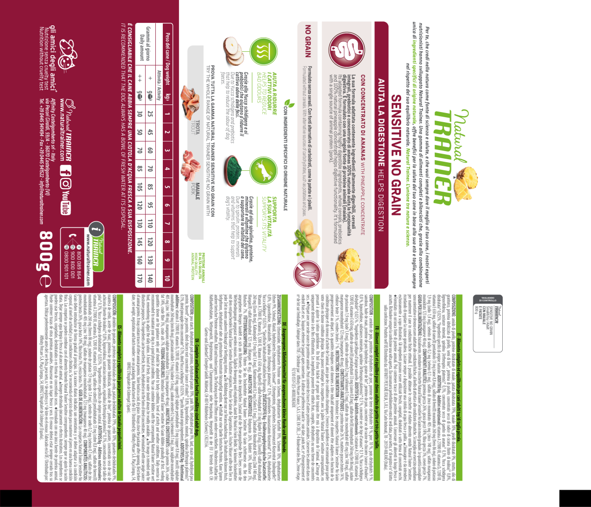 SPECIALTY NUTRITION NO GRAIN MONOPROTEICO ANIMALE SMALL&TOY ADULT WITH PORK