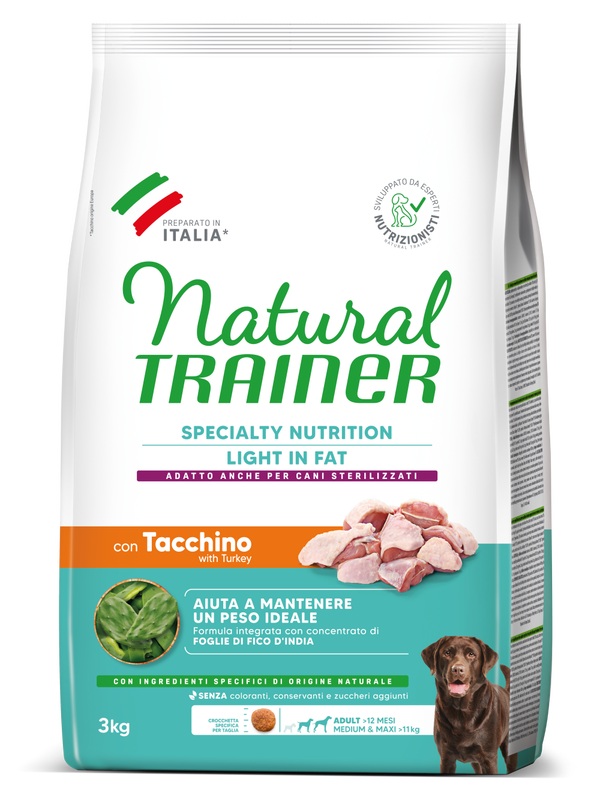 SPECIALTY NUTRITION LIGHT IN FAT MEDIUM&MAXI ADULT WITH TURKEY