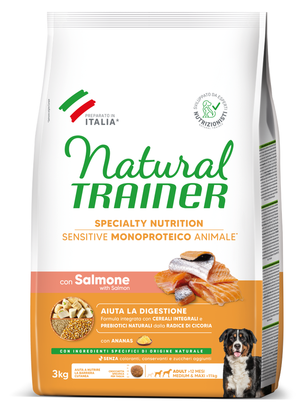 SPECIALTY NUTRITION SENSITIVE MONOPROTEICO ANIMALE  MEDIUM&MAXI ADULT WITH SALMON 