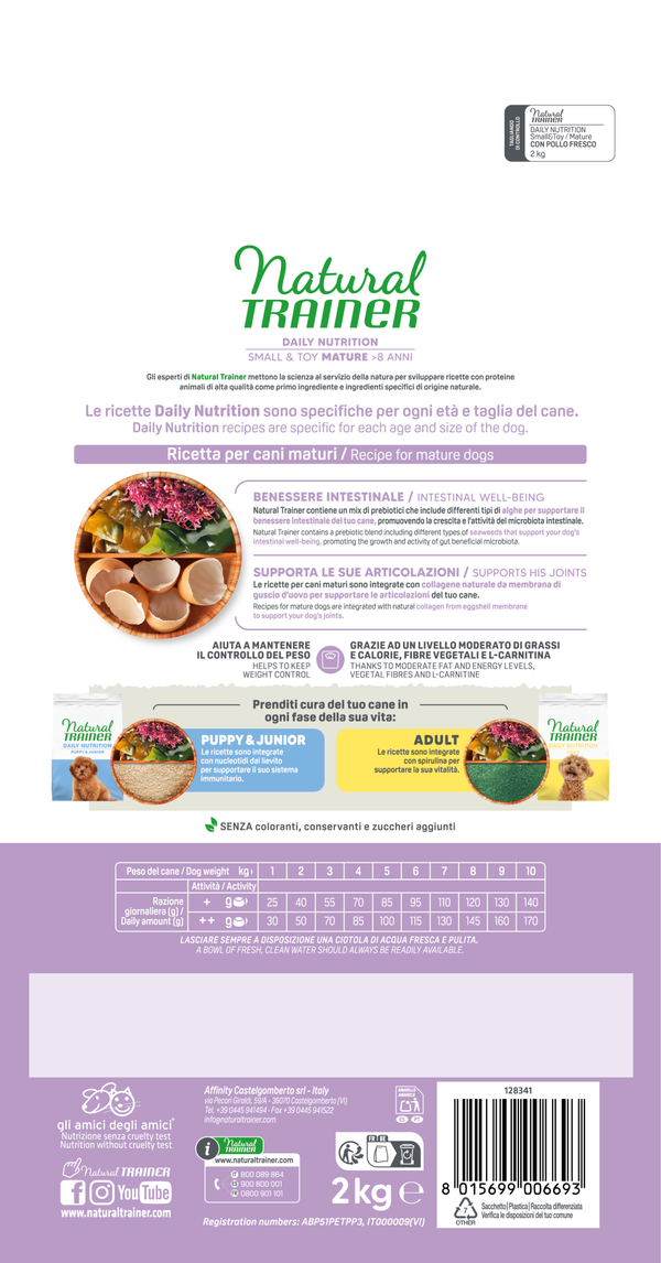 DAILY NUTRITION SMALL&TOY MATURE CON POLLO FRESCO