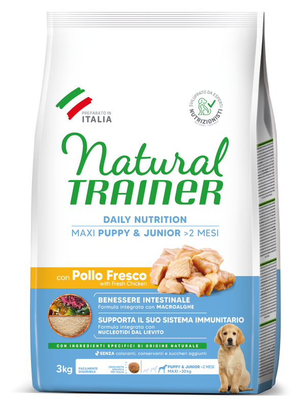 DAILY NUTRITION MAXI PUPPY&JUNIOR WITH FRESH CHICKEN