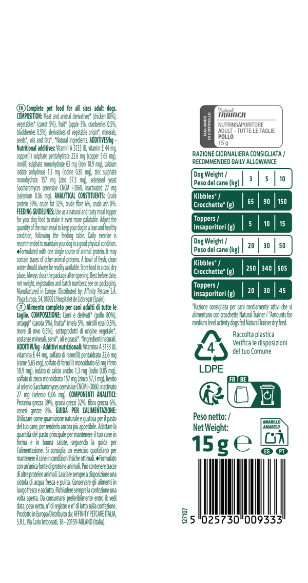 NUTRINSAPORITORE LIOFILIZZATO CON POLLO