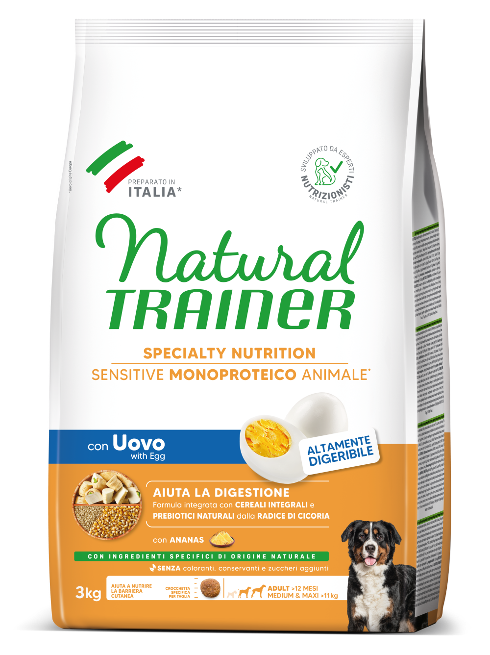 SPECIALTY NUTRITION SENSITIVE MONOPROTEICO ANIMALE  MEDIUM&MAXI ADULT WITH EGG 