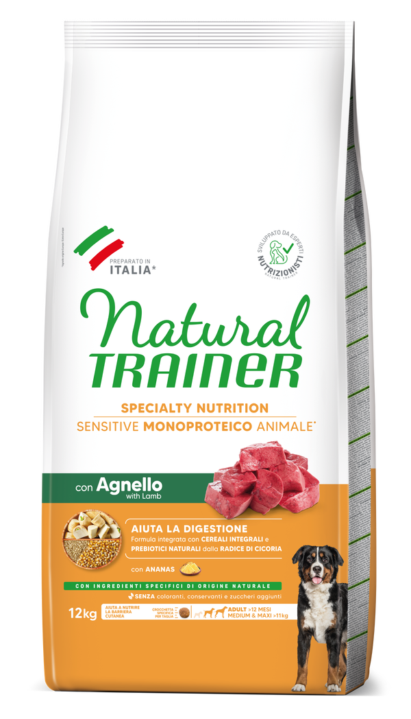 SPECIALTY NUTRITION SENSITIVE MONOPROTEICO ANIMALE  MEDIUM&MAXI ADULT WITH LAMB