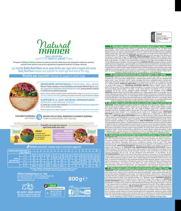 DAILY NUTRITION SMALL&TOY PUPPY&JUNIOR WITH FRESH CHICKEN
