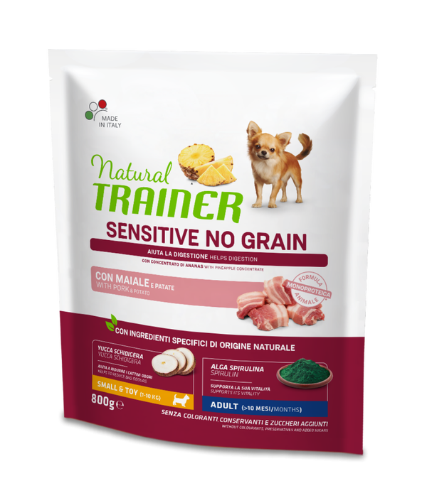 SPECIALTY NUTRITION NO GRAIN MONOPROTEICO ANIMALE SMALL&TOY ADULT WITH PORK