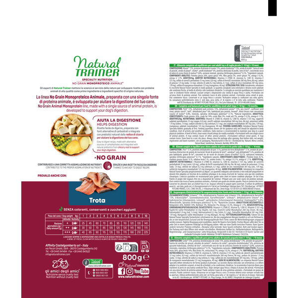 SPECIALTY NUTRITION NO GRAIN MONOPROTEICO ANIMALE SMALL&TOY ADULT WITH PORK