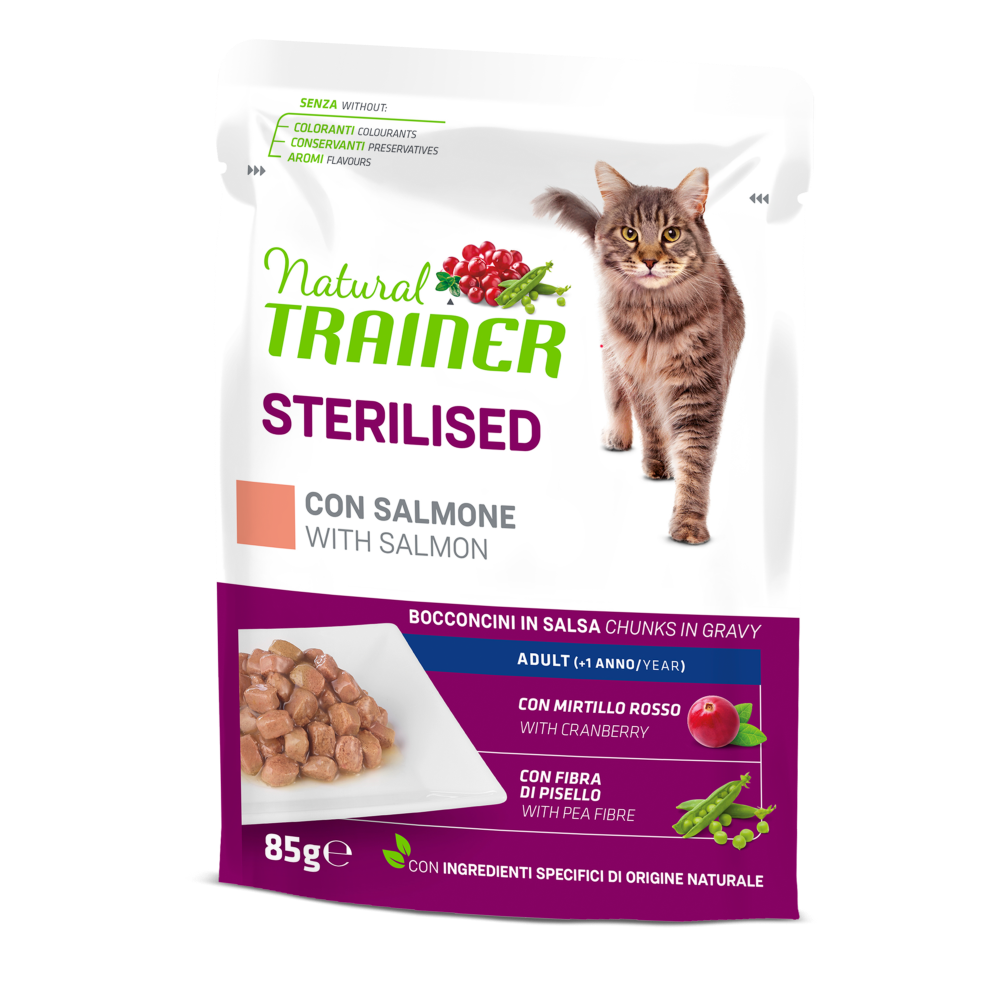 STERILISED ADULT SALMON WET