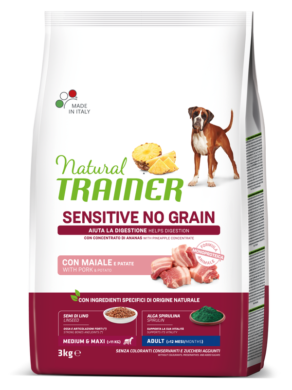SPECIALTY NUTRITION NO GRAIN MONOPROTEICO ANIMALE ADULT WITH PORK