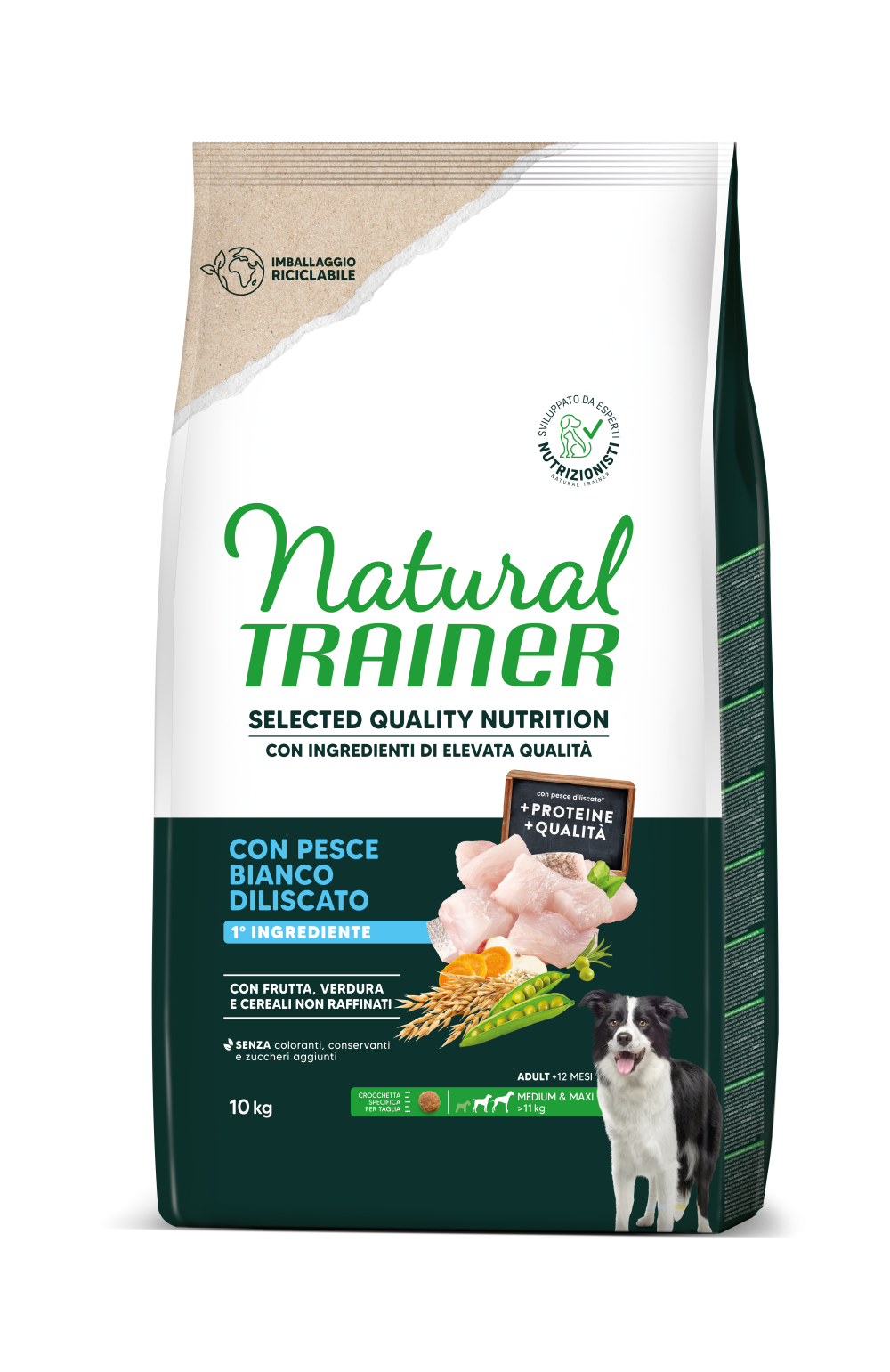 SELECTED QUALITY NUTRITION - ADULT MEDIUM MAXI - WITH DEBONED WHITE FISH