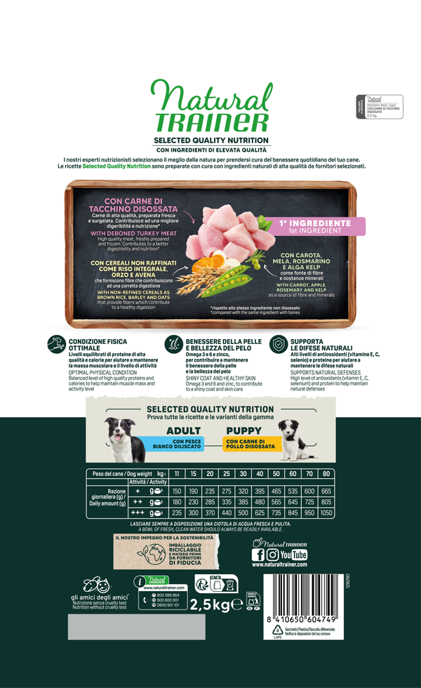 SELECTED QUALITY NUTRITION -  ADULT MEDIUM MAXI - WITH DEBONED TURKEY