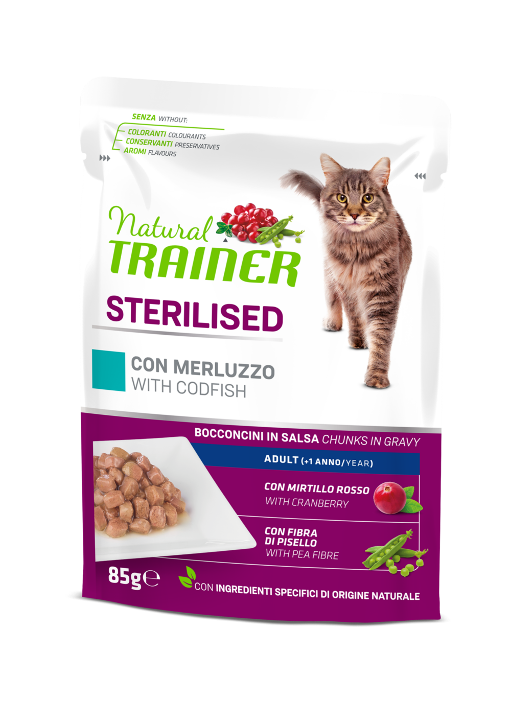 STERILISED ADULT CODFISH WET