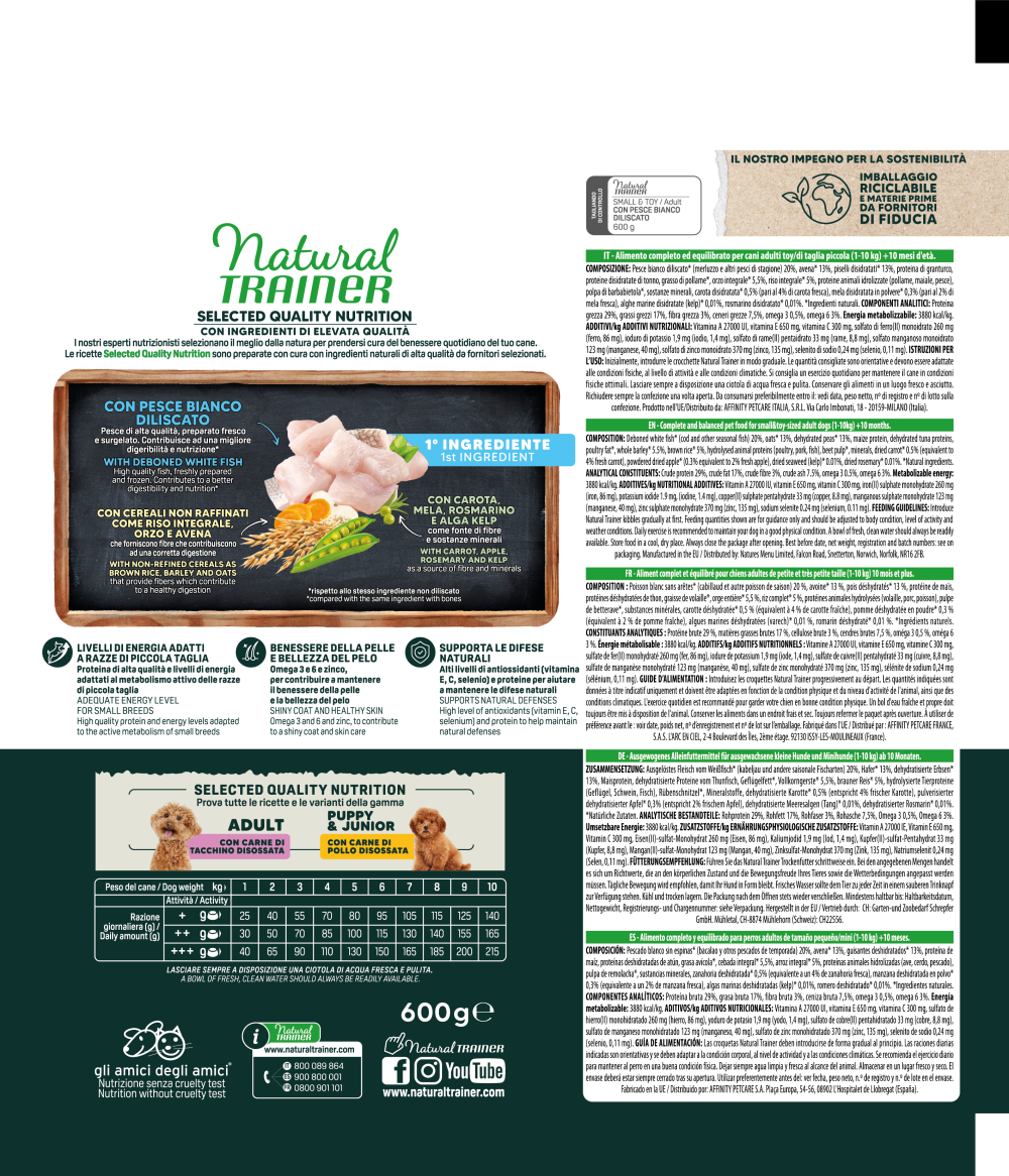 SELECTED QUALITY NUTRITION - ADULT MINI - WITH DEBONED WHITE FISH