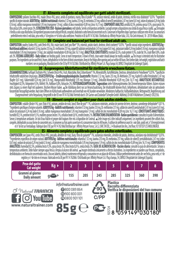 STERILISED ADULT TURKEY WET