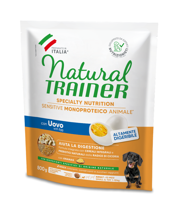 SPECIALTY NUTRITION SENSITIVE MONOPROTEICO ANIMALE NO GLUTEN SMALL&TOY ADULT WITH EGG AND WHOLE CEREALS