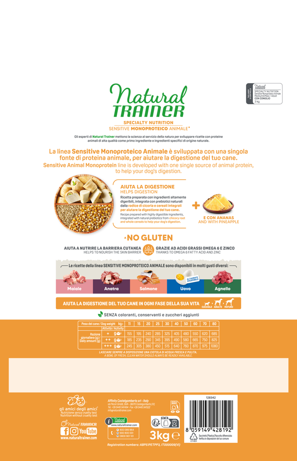 SPECIALTY NUTRITION SENSITIVE MONOPROTEICO ANIMALE MEDIUM&MAXI ADULT WITH RABBIT 
