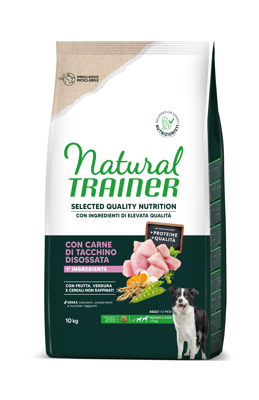 SELECTED QUALITY NUTRITION -  ADULT MEDIUM MAXI - CON CARNE DESHUESADA DE PAVO
