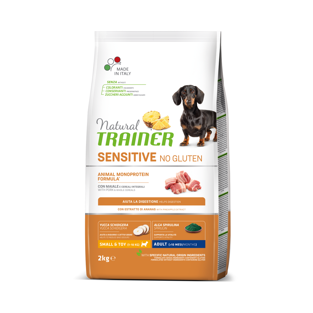 SPECIALTY NUTRITION SENSITIVE MONOPROTEICO ANIMALE NO GLUTEN SMALL&TOY ADULT WITH PORK AND WHOLE CEREALS