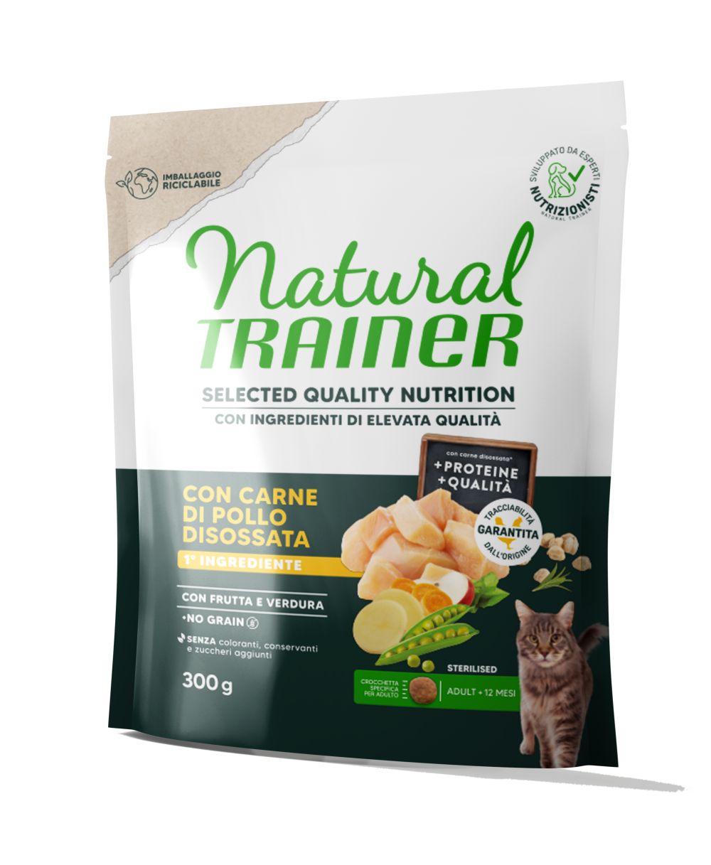 SELECTED QUALITY NUTRITION - ADULT STERILISED - CON CARNE DI POLLO DISOSSATA