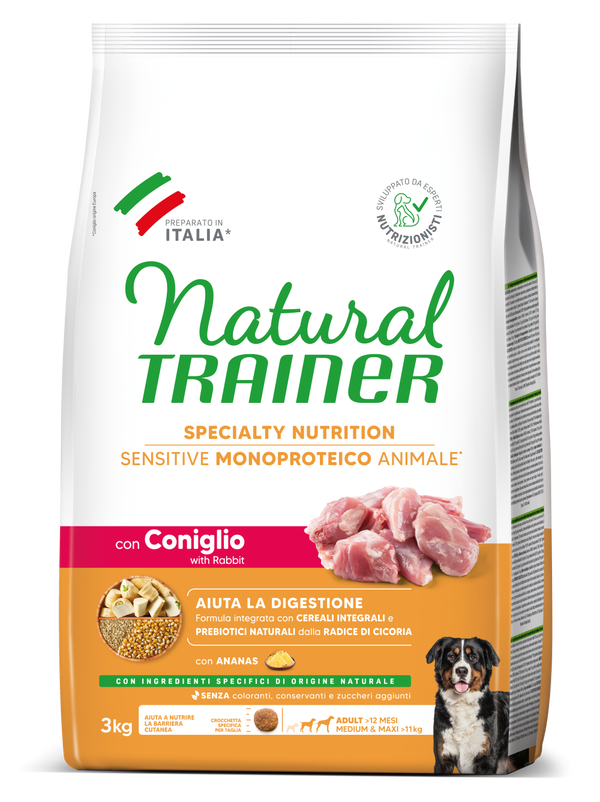 SPECIALTY NUTRITION SENSITIVE MONOPROTEICO ANIMALE MEDIUM&MAXI ADULT WITH RABBIT 