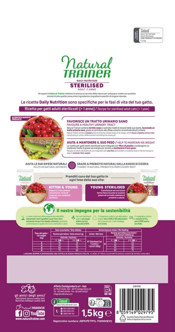DAILY NUTRITION STERILISED ADULT CON PROSCIUTTO CRUDO