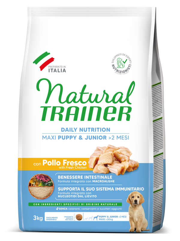 DAILY NUTRITION MAXI PUPPY&JUNIOR WITH FRESH CHICKEN