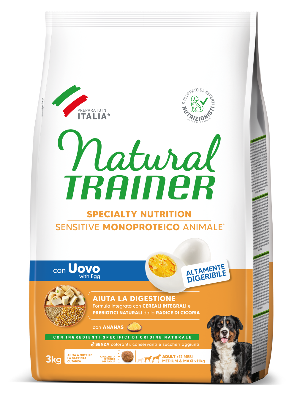 SPECIALTY NUTRITION SENSITIVE MONOPROTEICO ANIMALE  MEDIUM&MAXI ADULT WITH EGG 