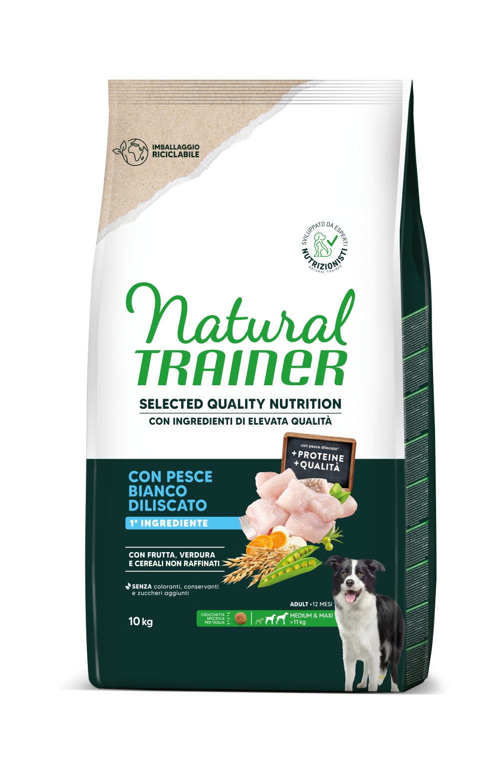 SELECTED QUALITY NUTRITION - ADULT MEDIUM MAXI - WITH DEBONED WHITE FISH