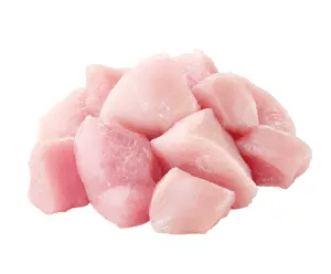 With deboned turkey meat