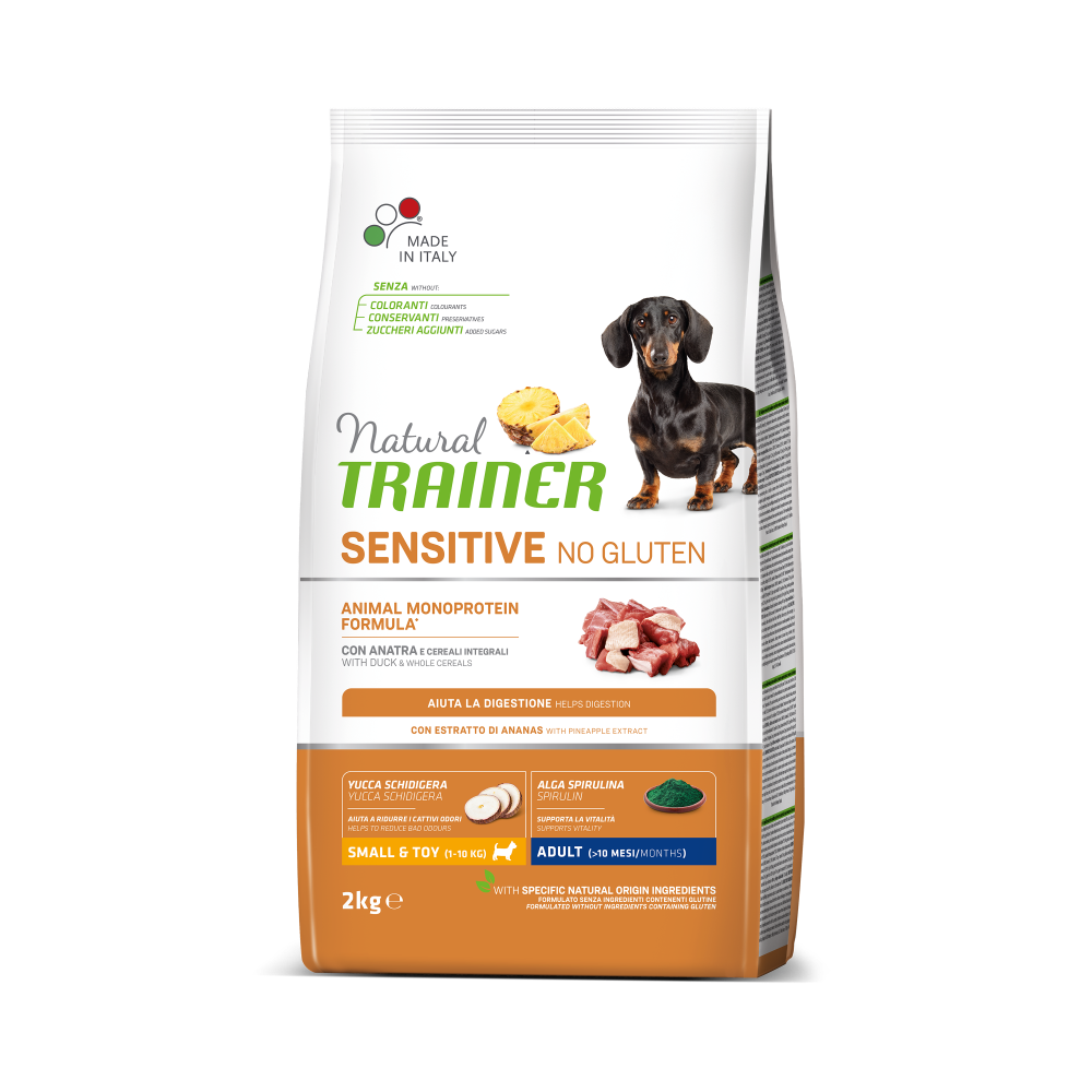 SPECIALTY NUTRITION SENSITIVE MONOPROTEICO ANIMALE NO GLUTEN SMALL&TOY ADULT WITH DUCK AND WHOLE CEREALS