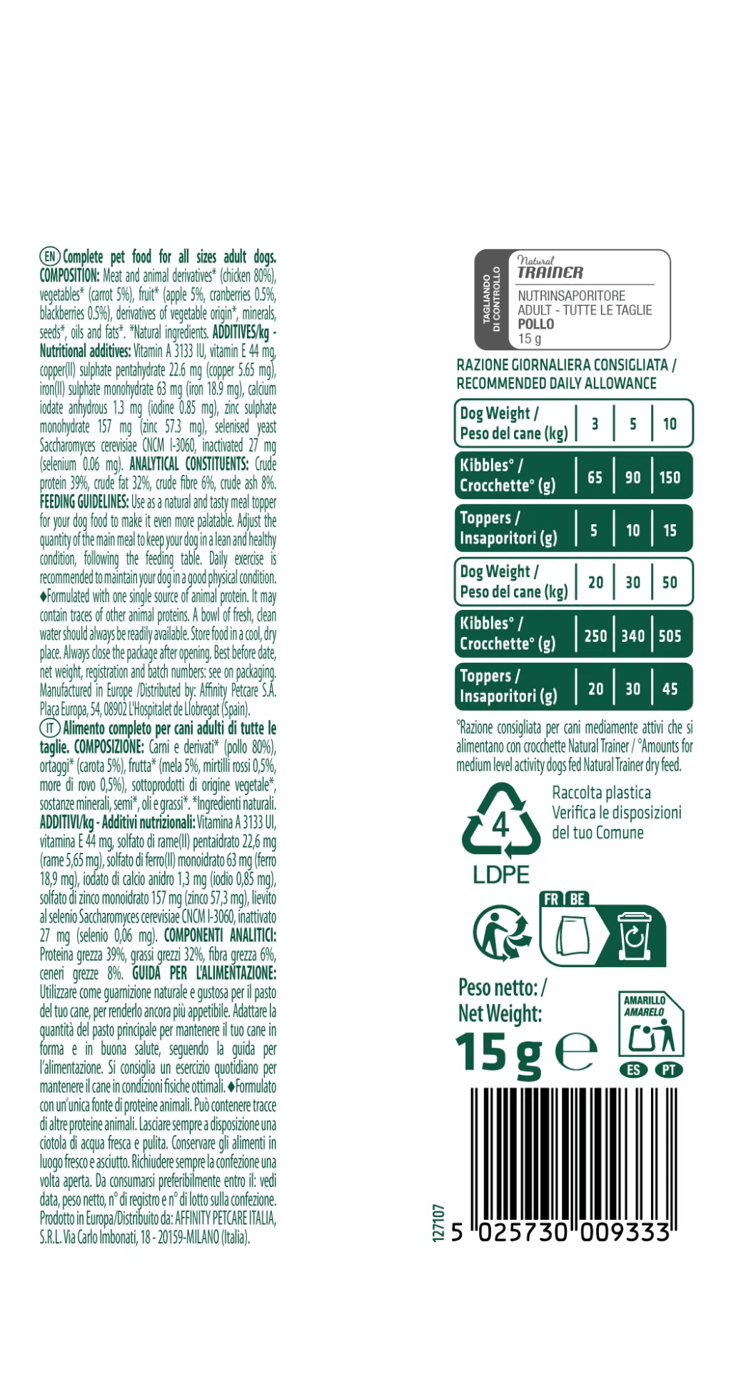 FREEZE DRIED TOPPERS CHICKEN