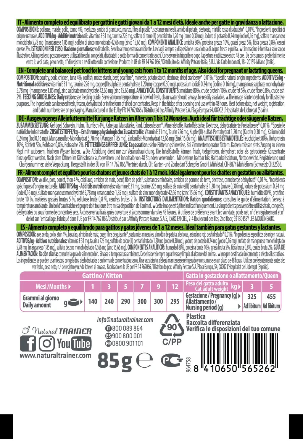 KITTEN&YOUNG TUNA WET