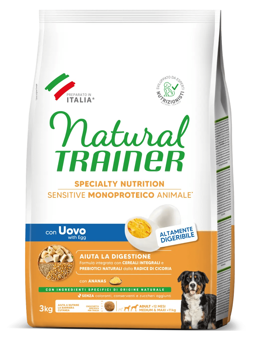 SPECIALTY NUTRITION SENSITIVE MONOPROTEICO ANIMALE  MEDIUM&MAXI ADULT WITH EGG 