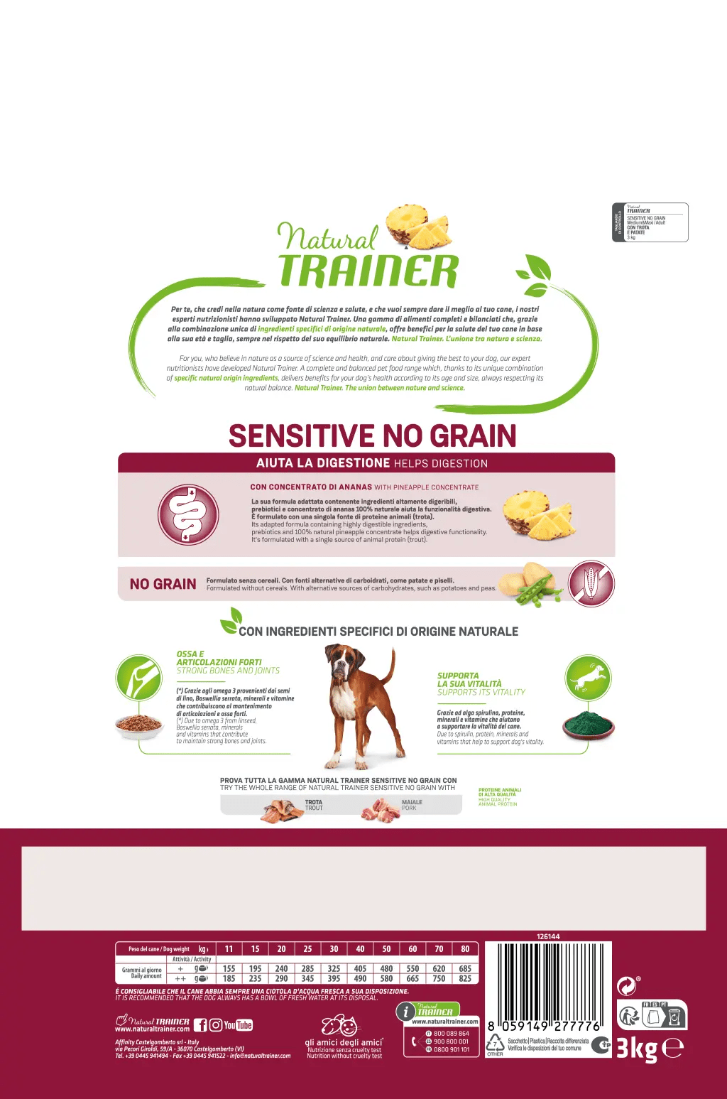 SPECIALTY NUTRITION  NO GRAIN MONOPROTEICO ANIMALE