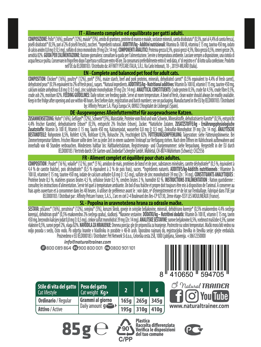 STRACCETTI ADULT CHICKEN