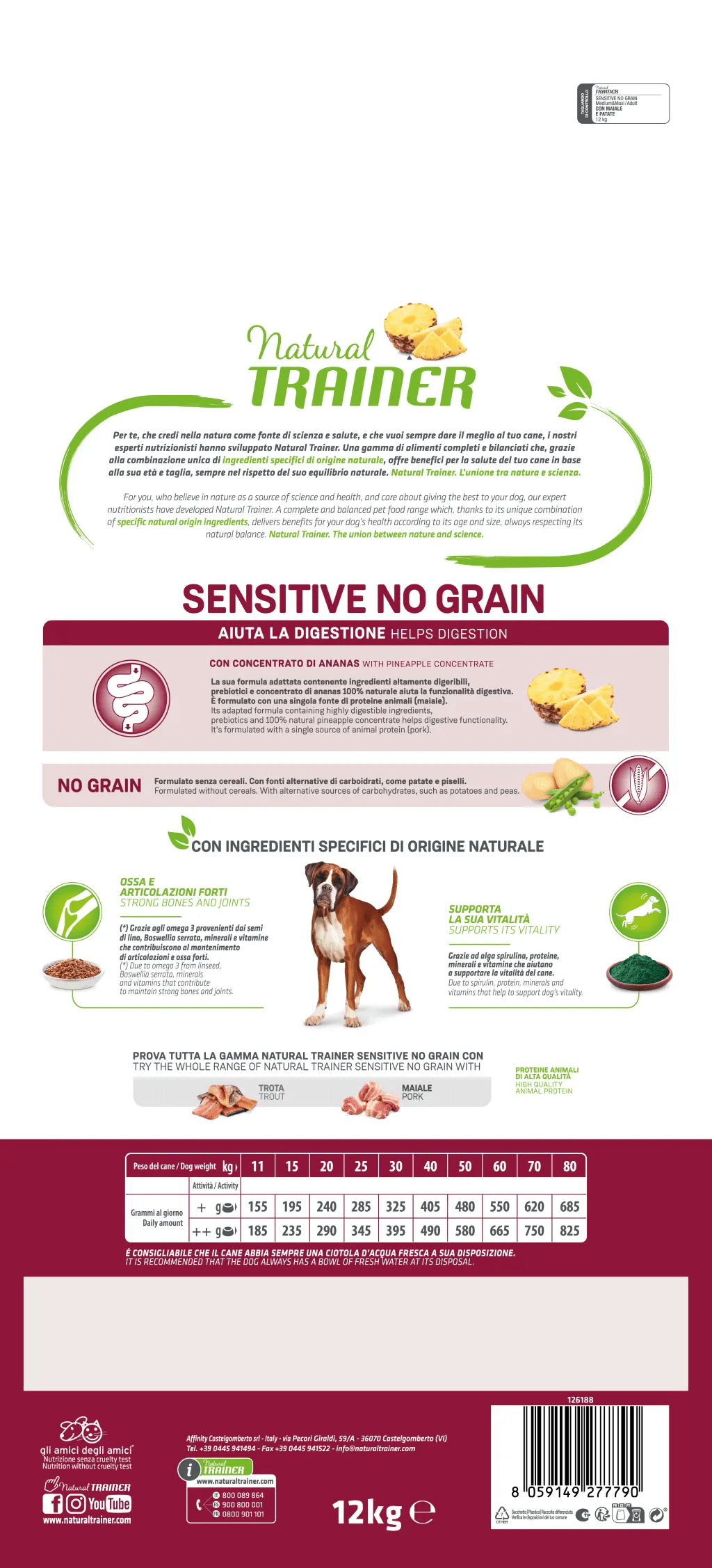 SPECIALTY NUTRITION  NO GRAIN MONOPROTEICO ANIMALE