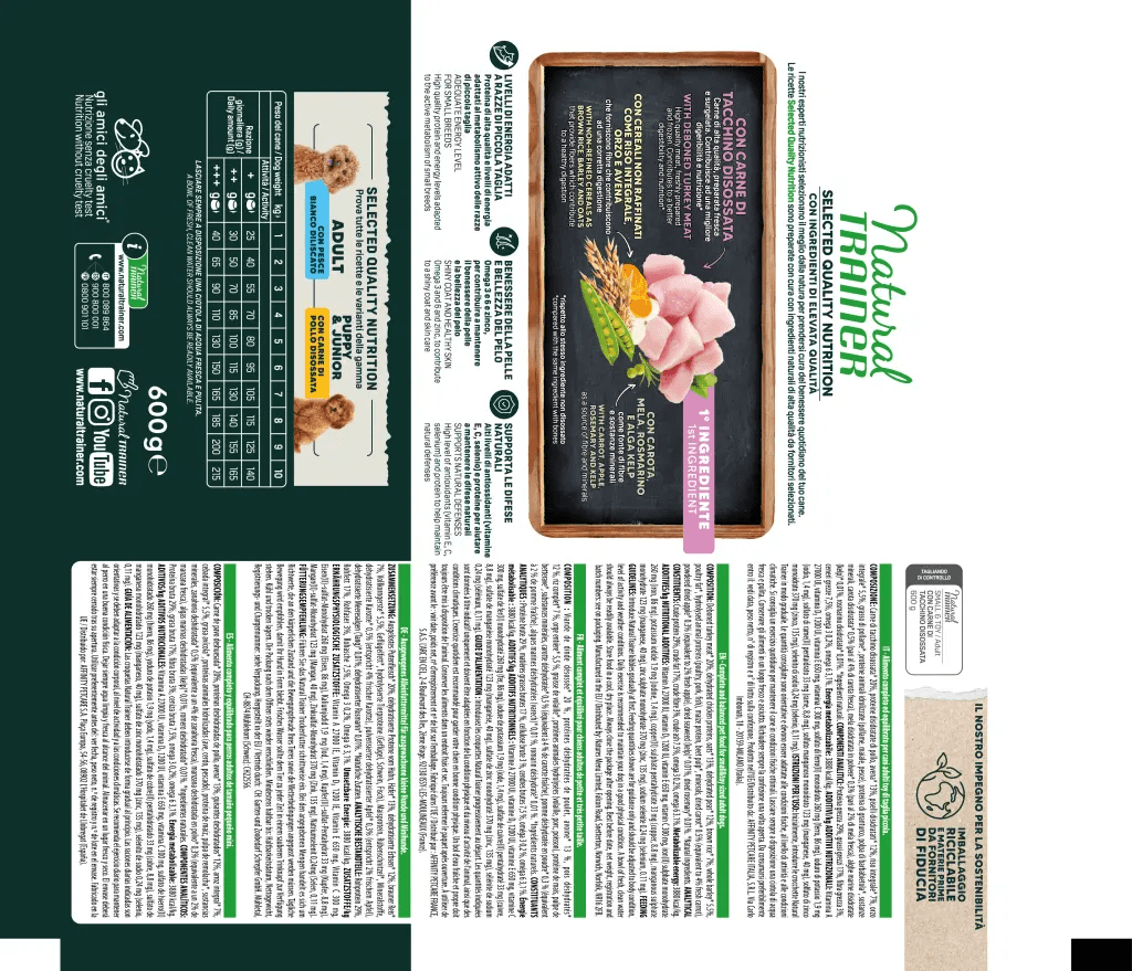 SELECTED QUALITY NUTRITION -  ADULT MINI - WITH DEBONED TURKEY