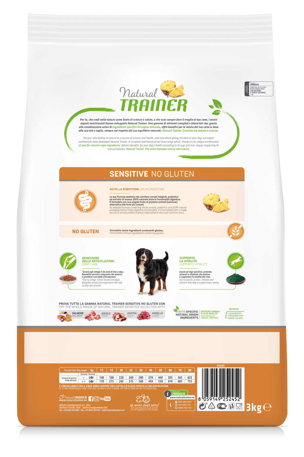 SPECIALTY NUTRITION SENSITIVE MONOPROTEICO ANIMALE  MEDIUM&MAXI ADULT WITH SALMON 