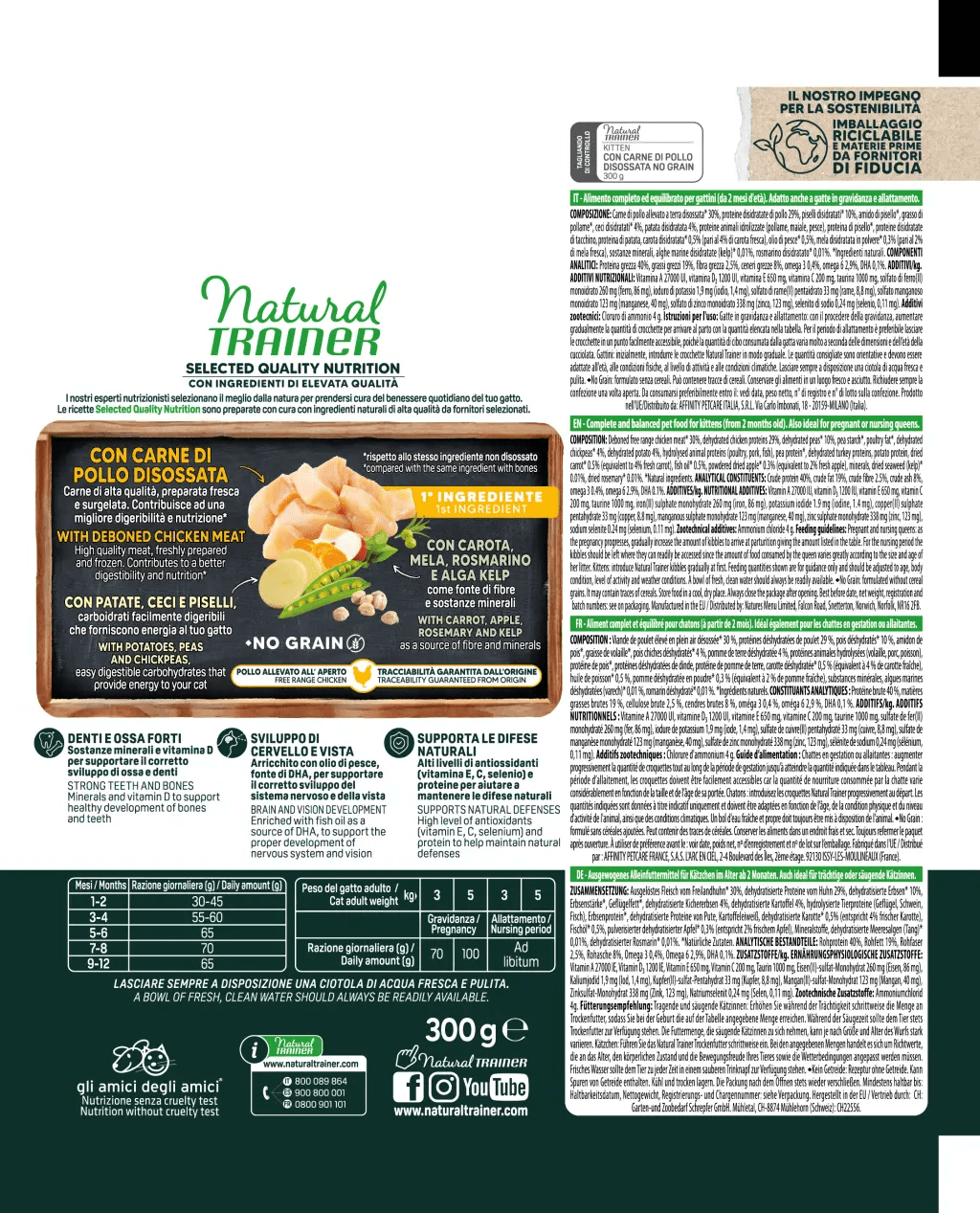 SELECTED QUALITY NUTRITION - KITTEN - WITH DEBONED CHICKEN