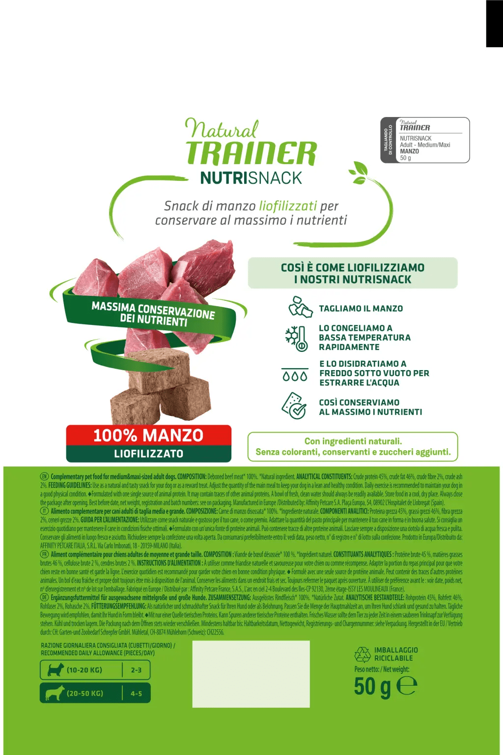 FREEZE DRIED CHUNKS BEEF