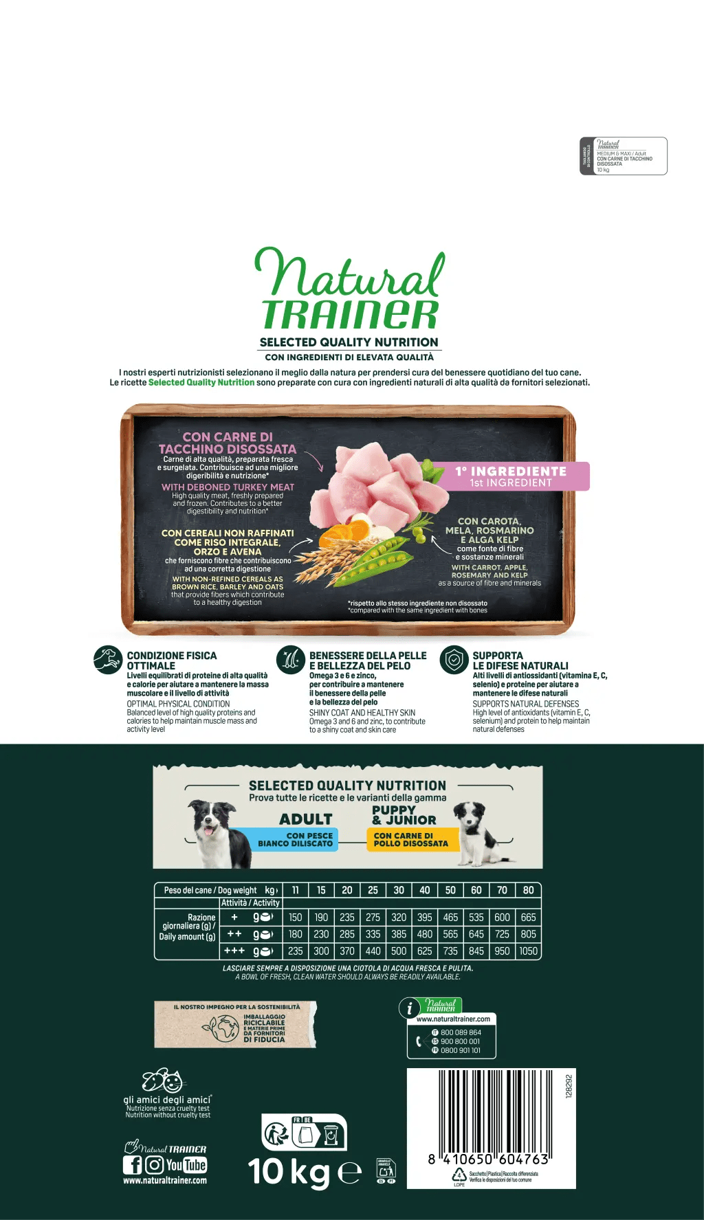 SELECTED QUALITY NUTRITION -  ADULT MEDIUM MAXI - CON CARNE DESHUESADA DE PAVO