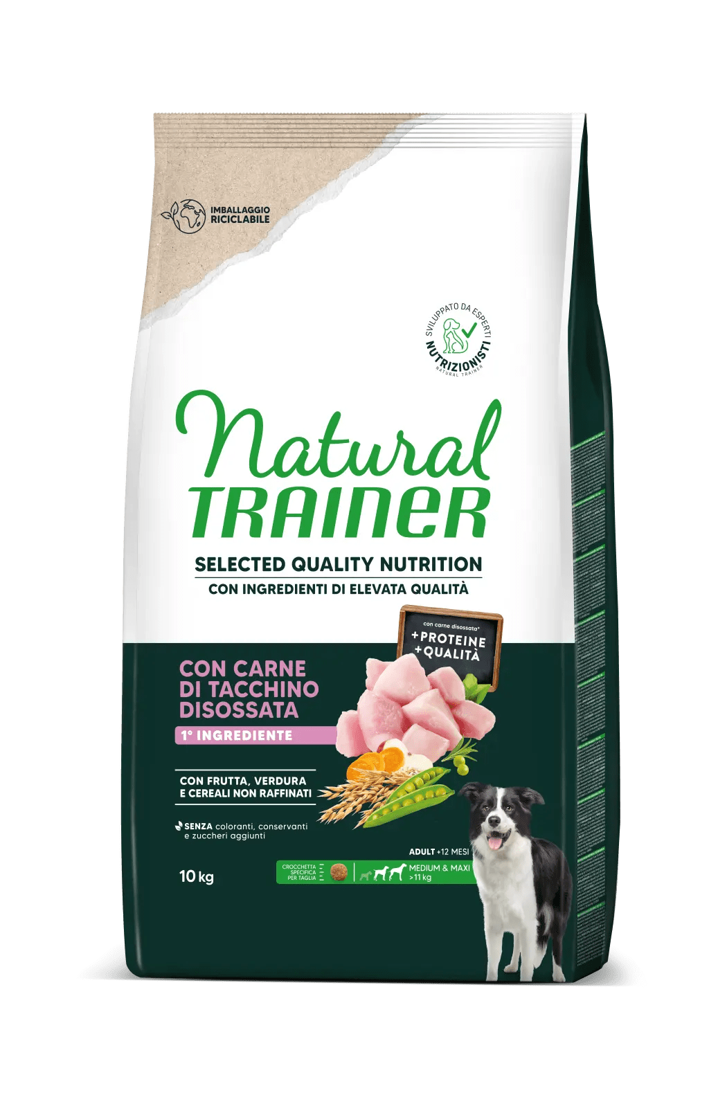 SELECTED QUALITY NUTRITION -  ADULT MEDIUM MAXI - CON CARNE DI TACCHINO DISOSSATA